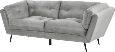 Kauç Beliani Lenvik, 3 veta, material velvet, gri