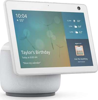 Altaparlant i zgjuar Amazon Echo Show 10 gjenerata 3, me ekran 10.1\" HD, me Alexa, i bardhë