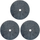 Set disqe anti-barishte Bertoni, 40 cm, 3 copë, gri
