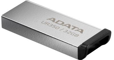 USB ADATA UR350, 32GB, USB 3.2, argjendtë e zezë