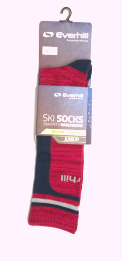 Çorape ski për fëmijë Everhill JSOUN700, madhësia 30-32, rozë