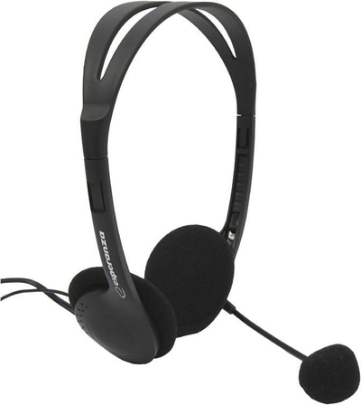 Kufje me mikrofon Esperanza EH102, stereo, me tel, gri