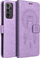 Kapak libri OEM Mezzo për Samsung A23 5G, dizajn dreamcatcher, vjollcë