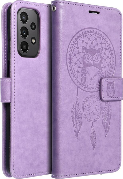 Kapak libri OEM Mezzo për Samsung A23 5G, dizajn dreamcatcher, vjollcë