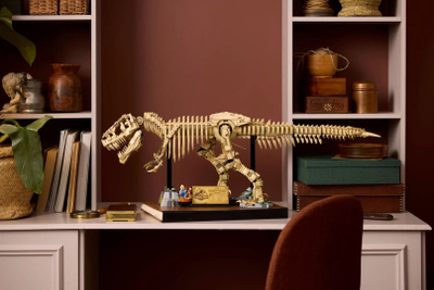 Set LEGO Dinosaur Fossils Tyrannosaurus Rex, model ndërtimi, dekor ekspozite, shumëngjyrësh