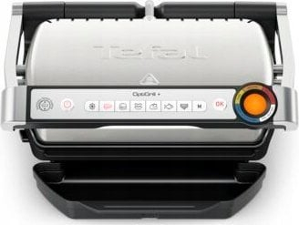 Grill elektrik Tefal OptiGrill+ GC718D10, 6 programe, inox argjendi
