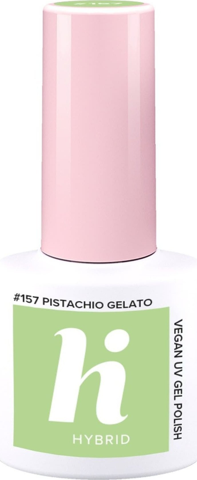 Llakk xheli Hi Hybrid 157 UV Gel Polish Pistachio Gelato, 5ml, ngjyrë pistacje