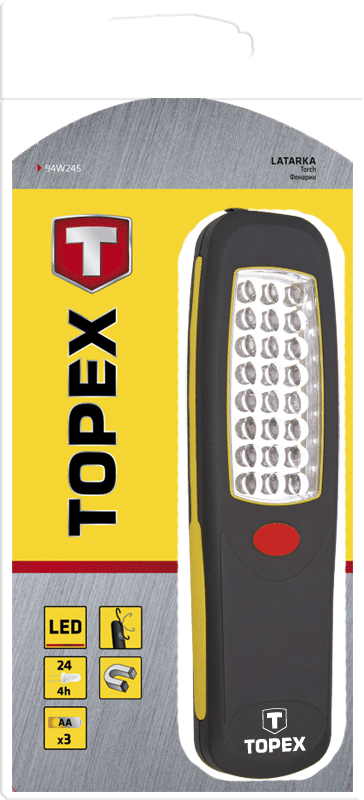 Lampë dore TOPEX 94W245, LED, 24 drita, plastike