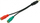 Kabllo audio Equip (147943) - Jack 3.5 mm x 2, 0.15 m, e zezë