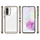Mbrojtëse telefoni Hurtel Outer Space për Samsung Galaxy A56, kornizë e butë, pjesë e pasme gjysmë e tejdukshme, e zezë