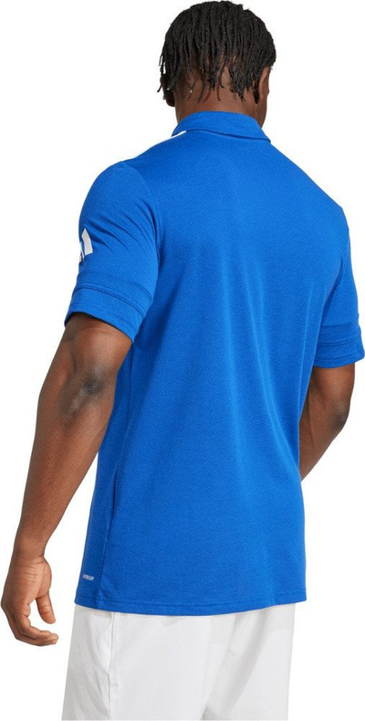 Bluzë polo adidas Squadra 25 M JW0890, për meshkuj, poliester i ricikluar, e bardhë