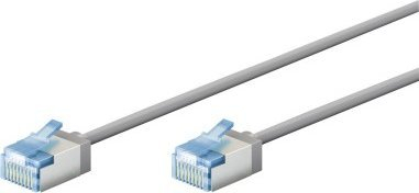 Мрежен кабел Goobay Patch CAT 6A, U/FTP, 15m, сив