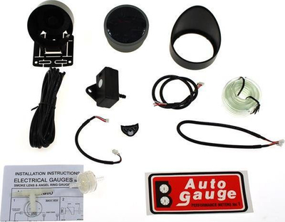 Manometër vakumi Auto Gauge RPK, 52mm, për makinë, i zi