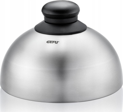 Kapak për burger Gefu BBQ G-89557, çelik inox, dorezë rezistente ndaj nxehtësisë, gri