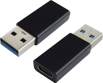 Adapter USB M-CAB, USB-C F në USB-A M, USB 3.1, i zi