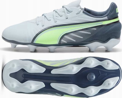 Këpucë futbolli Puma King Match Junior, për fushë të fortë, për fëmijë, gri