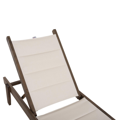 Karrige plazhi Milos prej hiri 204x65x92,5Hcm (HM10685.01)