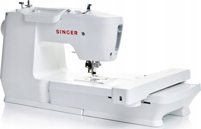 Makina Singer SE9155 për qepje edhe qëndisje, me ekran me prekje 7", e bardhë