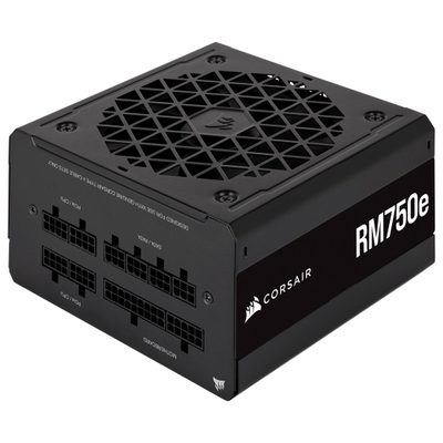 Напојување Corsair RM750e, 750W, ATX 3.0, 80 Plus Gold, црно