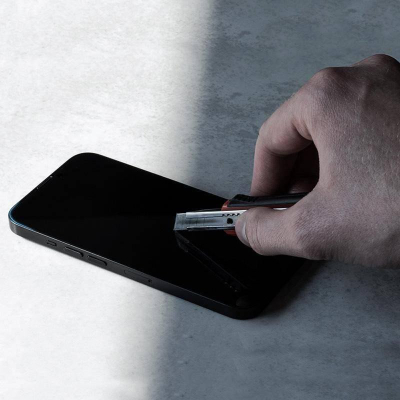 Mbrojtëse ekrani Crong Unbreakable Hybrid Glass, për iPhone 16 Pro, xham hibrid, transparente