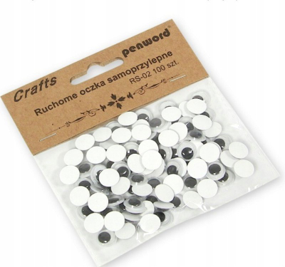 Sy dekorativë vetëngjitës Penword, 10 mm, set me 100 copë, shumëngjyrësh
