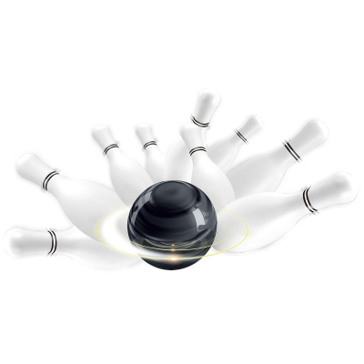 Set bowlingu AJ Sportz Bowling Play Set, 10 kubeza, 2 topa, bardh e zi