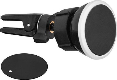 Mbajtëse magnetike për makinë LTC LXMF100, montim te ventilimi, rrotullim 360°, e zezë