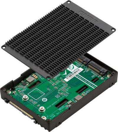Përshtatës disku QNAP QDA-U2MP - U.2 NVMe në dy M.2 NVMe SSD