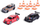 Set lodrash garash Siku 6331 Super Gift Set Racing, 3 makina, me pengesa, shumengjyrësh