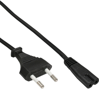 Kabllo rryme InLine Type C Euro, 3m, pako 45 copë, e zezë