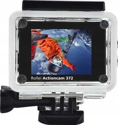 Kamerë aksioni Rollei Actioncam 372, Full HD 1080p, e papërshkueshme nga uji deri 30 m, e zezë