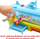 Set lojërash Mattel Disney Cars Whale Super Car Wash Color Change HGV70, me ujë, shumëngjyrësh
