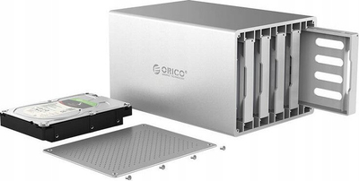 Kuti e jashtme për disk 3.5" Orico WS500RU3, USB 3.0, metal, ngjyrë argjendi