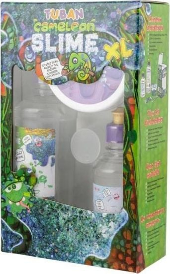 Креативен сет слајм TUBAN Super Slime XL Chameleon, за деца, повеќебоен