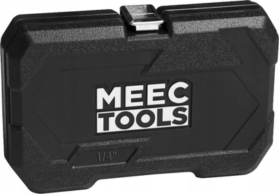 Set çelësash me fole MEEC Tools 40 copë, 1/4", në kuti plastike, i zi