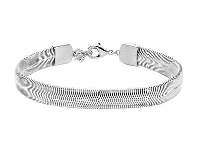 Byzylyk për femra Michael Kors Hadek Chevron MKJ8487040, i argjendtë