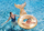 56258 GLITTER MERMAID TUBE 1.47mx1.07mx79cm