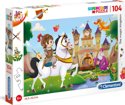Puzzle Clementoni Super Color Magic Kingdom, 104 elemente