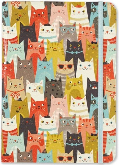 Тетратка Cats Journal, 160 страници, формат 5" x 7", повеќебојна