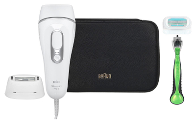 Depilator IPL Braun Silk expert Pro 5 PL5145, SkinPro 2.0, SensoAdapt, i bardhë
