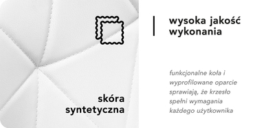Karrige kozmetike Activeshop QS-06, me rrota, lartësi e rregullueshme, e bardhë me ari
