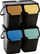 Set koshash riciklimi BINI Eco Bin, 4 copë, 25L, shumëngjyrësh