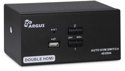 Switch KVM  INTER-TECH AS-22HA, 2-porte, HDMI
