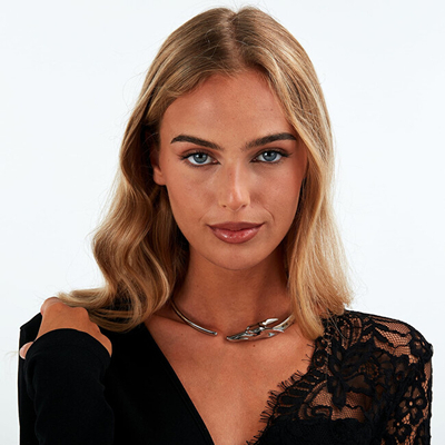 Qafore për femra TRUSSARDI T-Heritage TJAXB01, e argjendtë