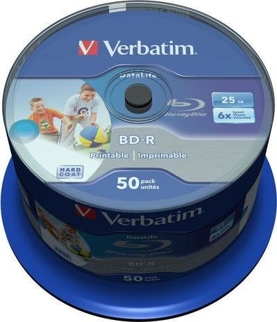 CD Verbatim BD-R 25GB, 50 copa