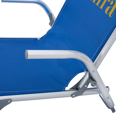 Karrige plazhi Almira HM5053, alumini, 56x70x66 cm, blu