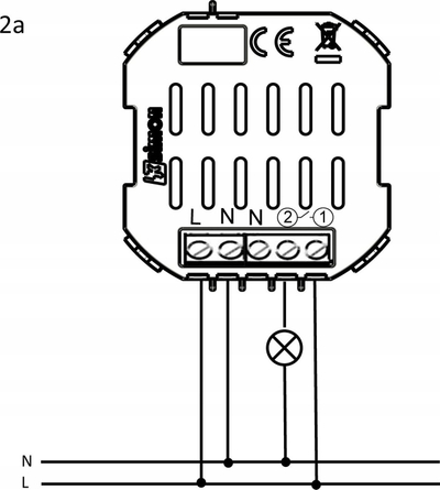 Паметен прекинувач за осветлување Simon 54 GO DEW1W.01/11, 1x16A, WiFi, бел