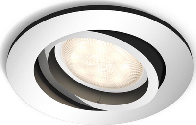 Spot tavani i futur Philips MyLiving LED WarmGlow, i rrumbullakët, krom