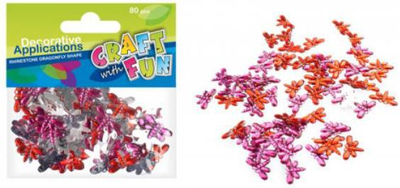 Ornament kristali për zbukurim Craft with Fun, 80 copë