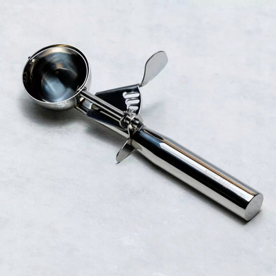 Lugë për akullore KING Hoff KH-1809, çelik inox, dorezë ergonomike, argjend